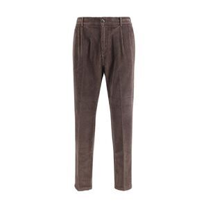 Cruna Corduroy Regular Fit Pants Men Brown Jeans & Pants